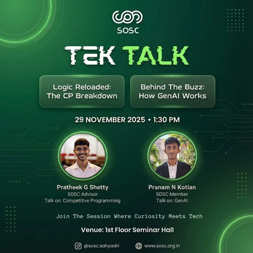 TEK Talk poster