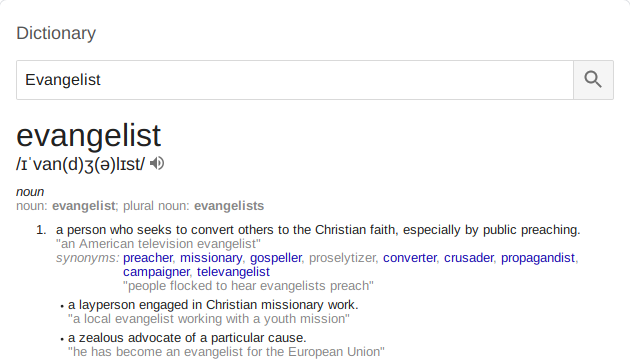 evangelist